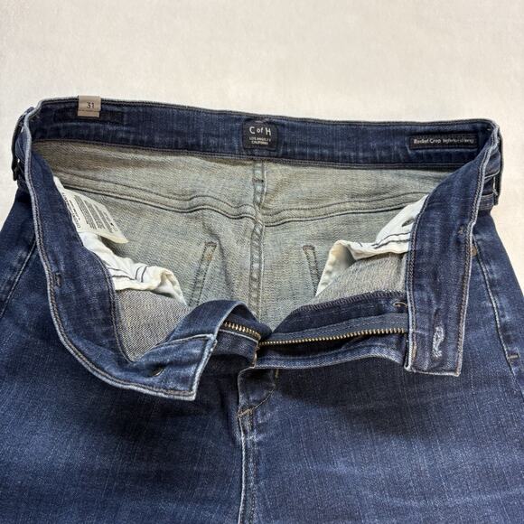 Citizens of Humanity Rocket Crop Mid Rise Skinny Blue Jeans Dark Wash Size 31 - Picture 8 of 16